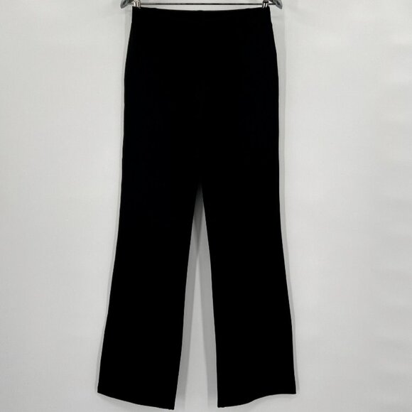 Quince Women's Black Ultra-Stretch Ponte Pants Boot Cut sz S Petite 30" NWOT - Picture 1 of 6